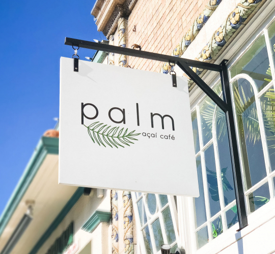 Palm Acai Cafe, Blade Sign