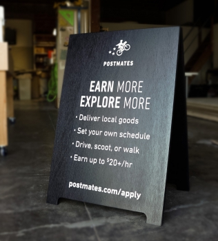 Postmates A-Frame