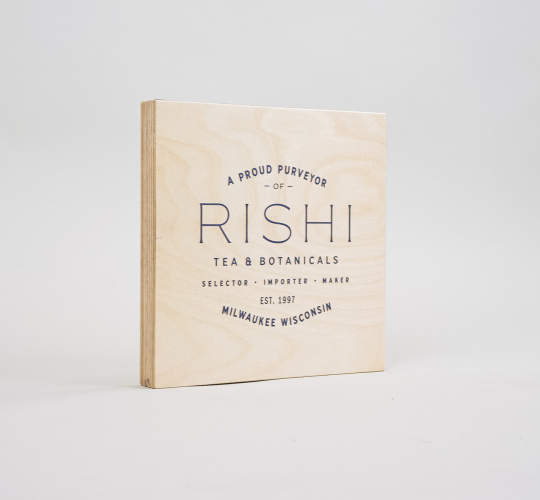 Rishi Tea – Plywood Retail Sign
