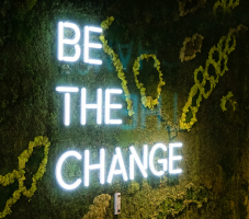 Scale – Be The Change Neon Style Sign