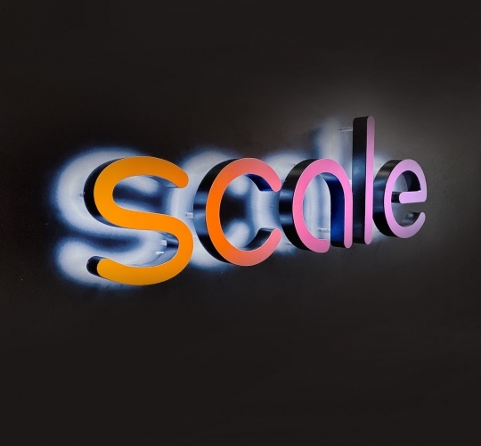 Scale Front Desk Sign