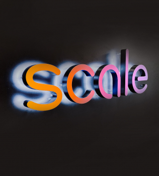 Scale Front Desk Sign