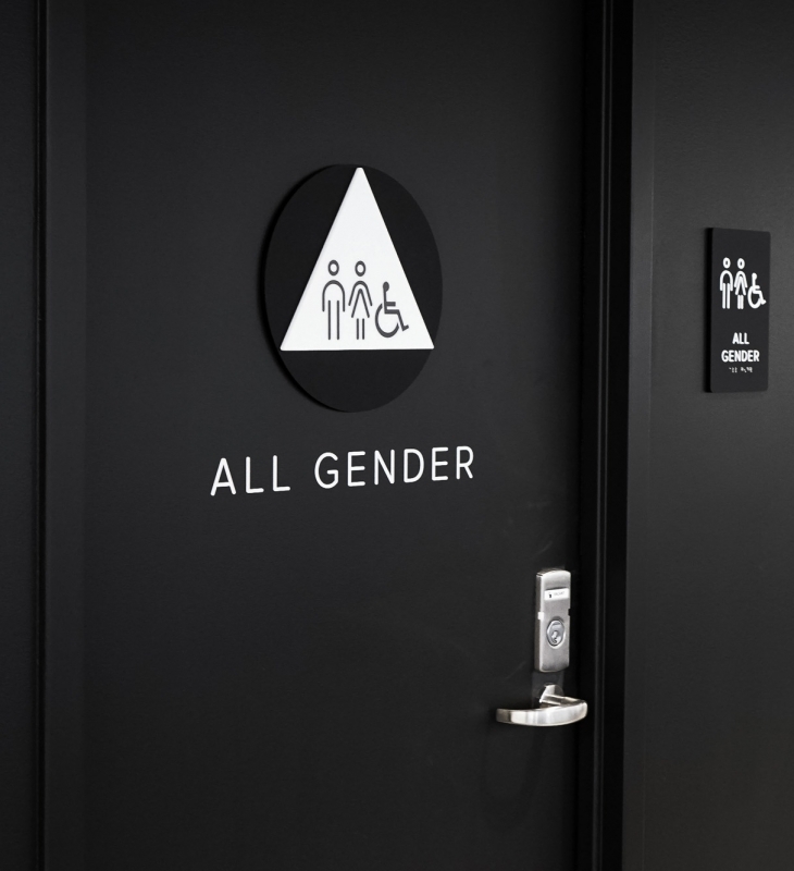 Scale Restroom Signage Scale Restroom Signage