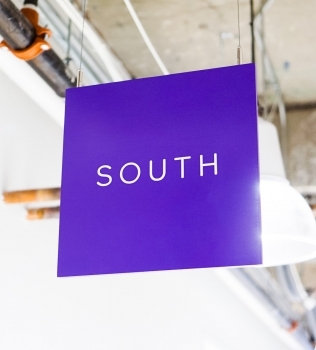 Scale Wayfinding Ceiling Signage