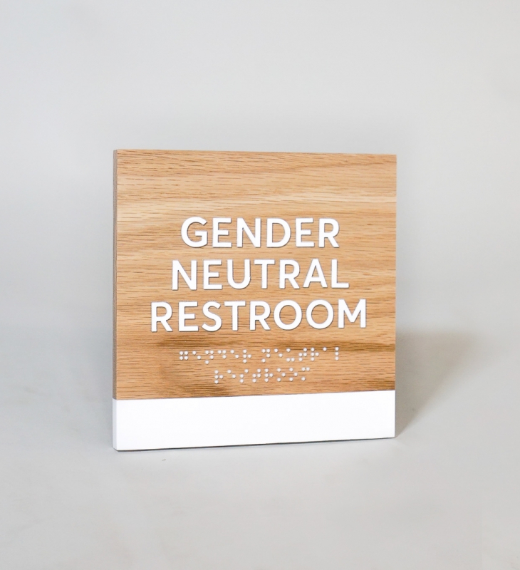 Slack ADA Restroom Wall Signage Slack ADA Restroom Wall Signage