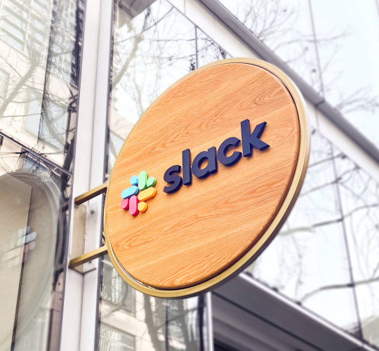 Slack Blade Sign