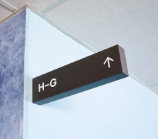 Slack Overhead Wayfinding Signs