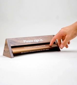 Slack Receptionist Sign