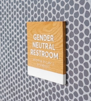 Slack ADA Restroom Wall Signage