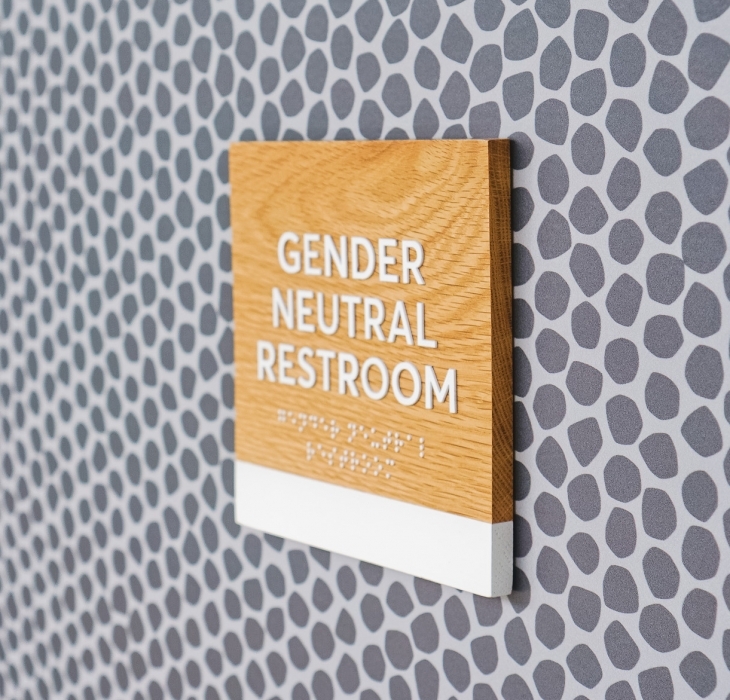 Slack ADA Restroom Wall Signage