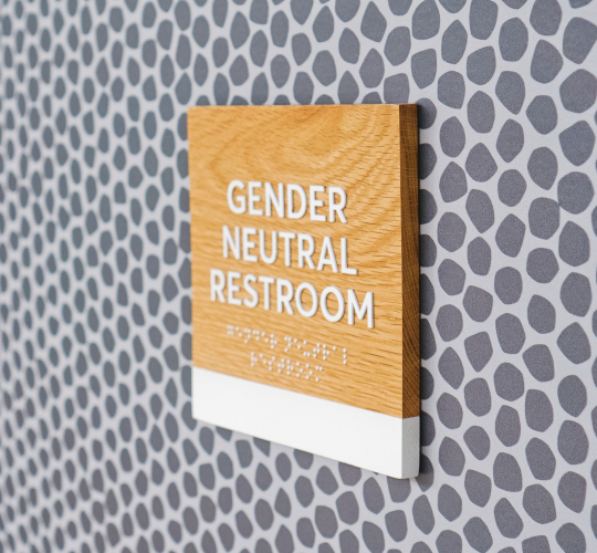 Slack ADA Restroom Wall Signage