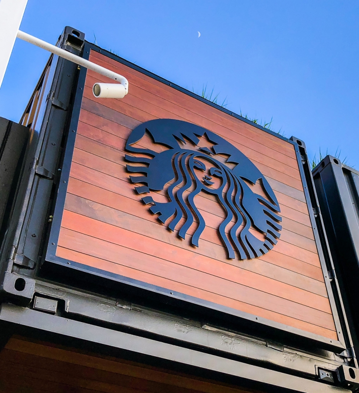 Starbucks Container Sign at Zephyr Walk