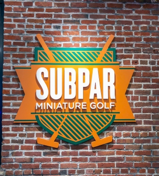 Subpar Mini Golf Exterior Wall Sign