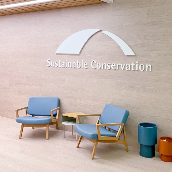 Sustainable Conservation Lobby Sign