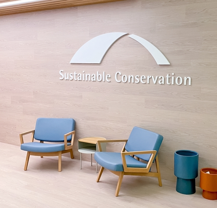 Sustainable Conservation Lobby Sign