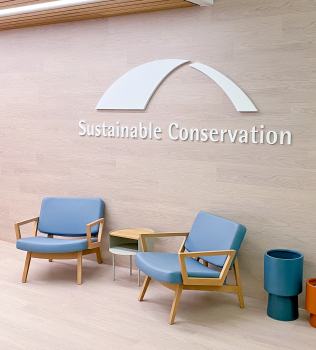 Sustainable Conservation Lobby Sign