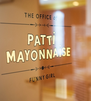 Gold Leaf Glass Door Signage for The Wing San Francisco