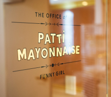Gold Leaf Glass Door Signage for The Wing San Francisco