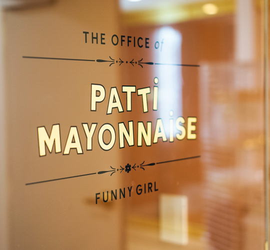 Gold Leaf Glass Door Signage for The Wing San Francisco