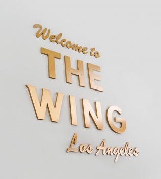 The Wing Los Angeles, Reception Sign