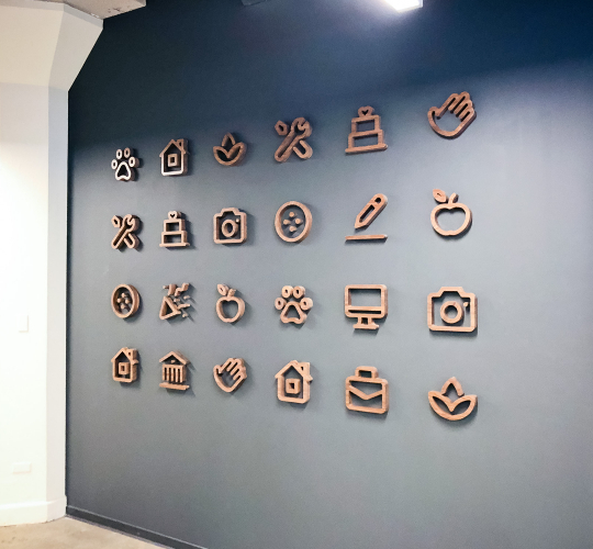 Thumbtack Wall Icons