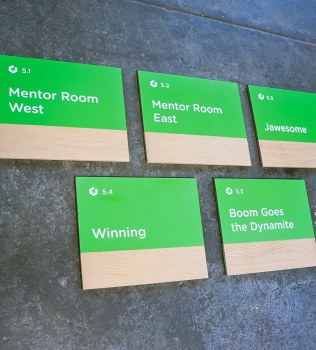Treehouse Meeting Room Signs