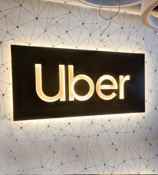 Uber Illuminated Sign