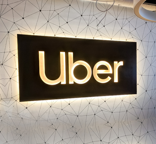 Uber Illuminated Sign