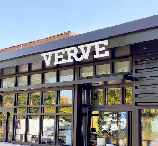 Verve Coffee Roofline Sign