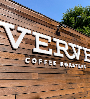 Verve Coffee Exterior Wall Sign