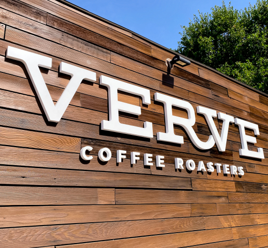 Verve Coffee Exterior Wall Sign