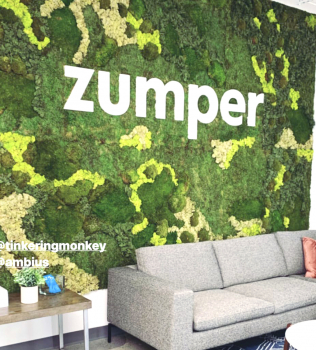 Zumper Lobby Moss Sign