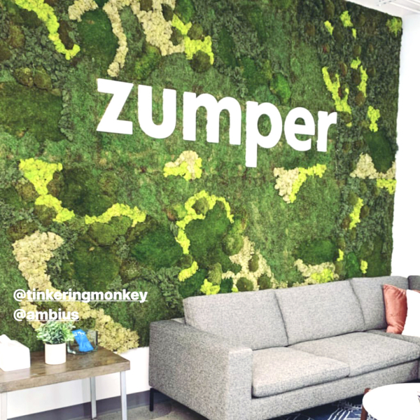 Zumper Lobby Moss Sign